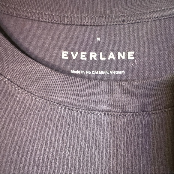 Everlane Charcoal Crew Neck Tee Dress - Picture 3 of 6
